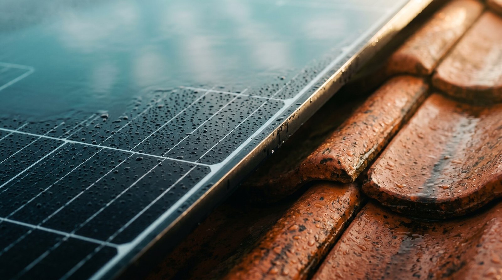 Close-up van zonnepanelen